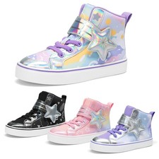 Girls Fashion Sneakers Sparkly Shiny Comfortable Casual Shoes Walking Shoes