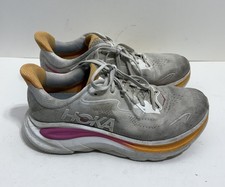 Hoka One One Clifton 10 Women's Size 10B US Pink White Running Shoes