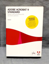 Adobe Acrobat 9 Standard for Windows in Original Box Upgrade Version w/ Ser No