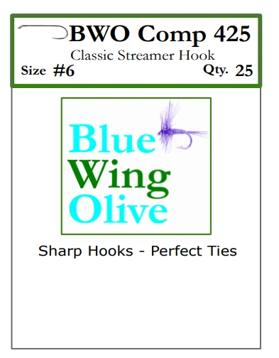 Ganchos para moscas transmisor sin púas BWO COMP 425 - paquetes de 25 y 100 Foto 2 de 2