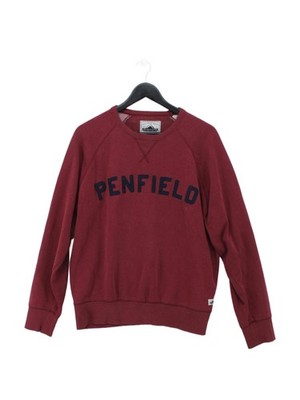 Penfield Herren Hoodie L rot Baumwolle mit Polyester Pullover