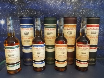 4 Flaschen Glenmorangie Sherry Wood Madeira Wood Port Wood Burgundy Wood Finish