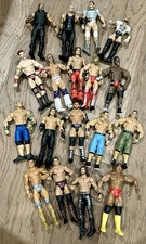 WWE MATTEL HUGE BASIC ACTION FIGURE LOT 18 WRESTLERS LEGENDS MATTEL ELITE WWF