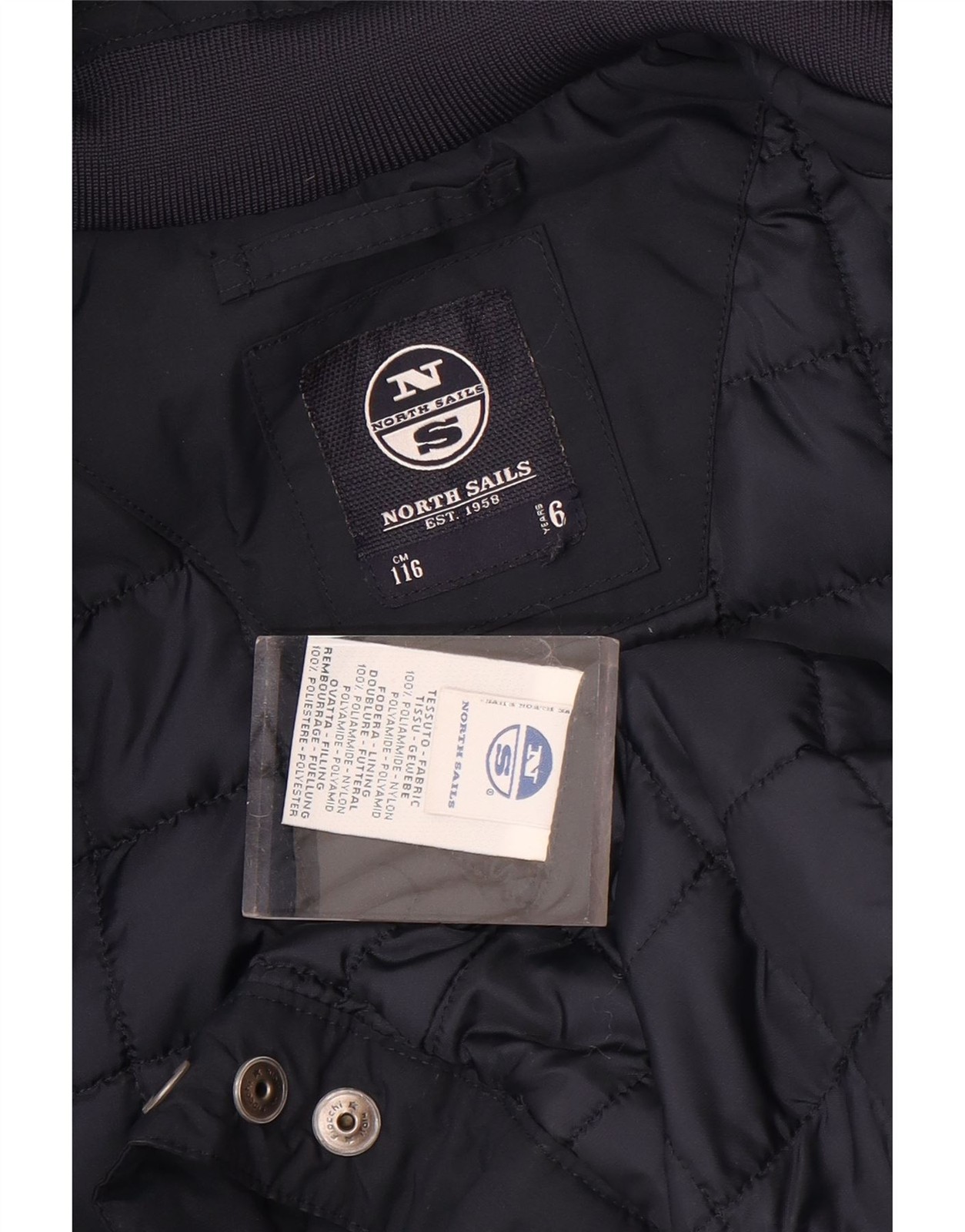 North Sails Boys Hooded Padded Jacket 5-6 Years  Navy Blue Polyacrylic CA15 image 5