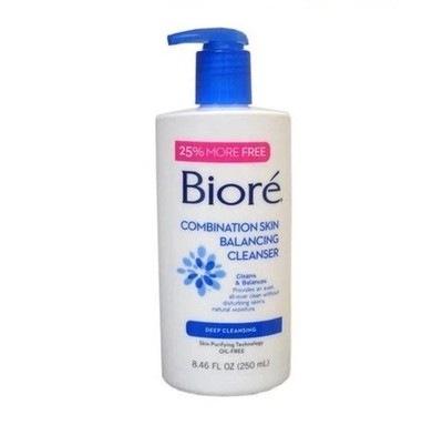 1 X Biore Combination Skin Balancing Cleanser Deep Cleansing 8.46 oz 250 mL