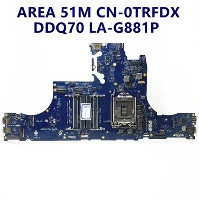 0TRFDX For DELL Alienware 17 AREA 51M DDQ70 LA-G881P Laptop Motherboard test OK