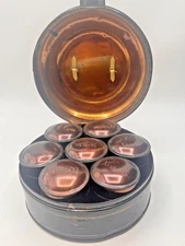 Victorian-era toleware spice box with 7 spice containers