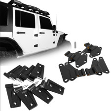 16pcs Upper Lower Door Hinges Kit Factory Replaced For 07-18 Jeep Wrangler Jk