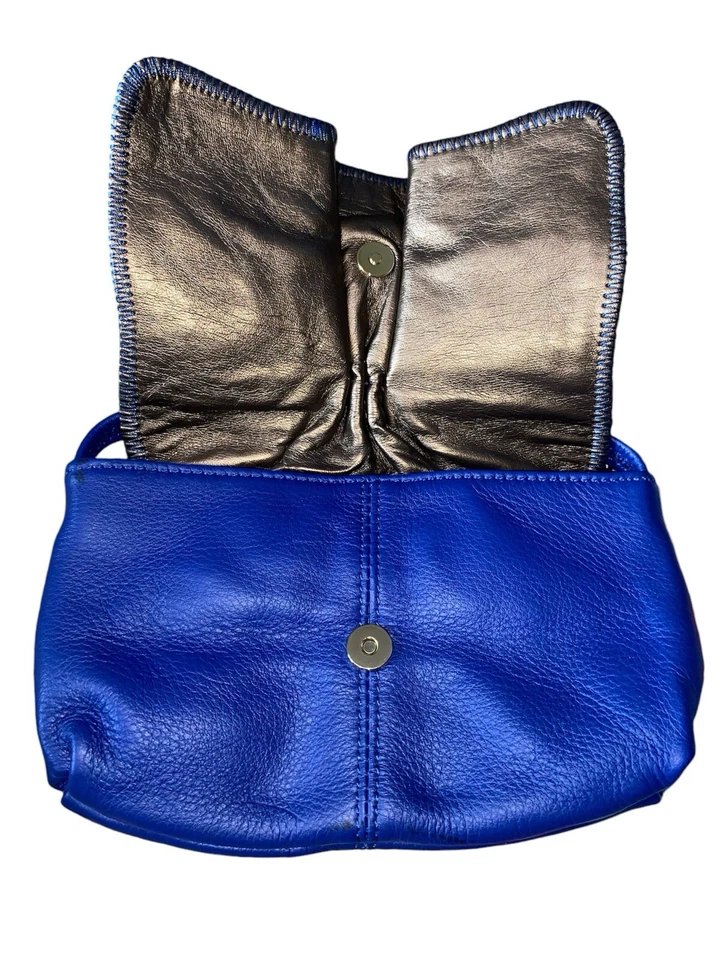 Bolso de mano bandolera de cuero con aspecto de piel de serpiente CHI Carlos Falchi de colección con bolsa para el polvo Foto 4 de 4