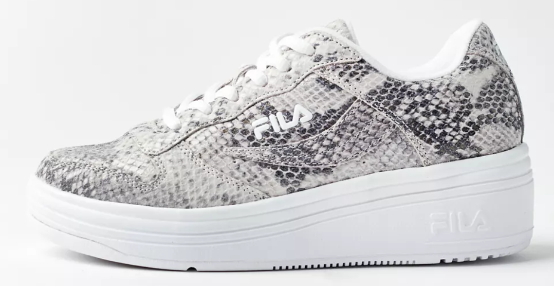 Women's Fila WX-100 Snake Print Platform Sneaker - Size 7