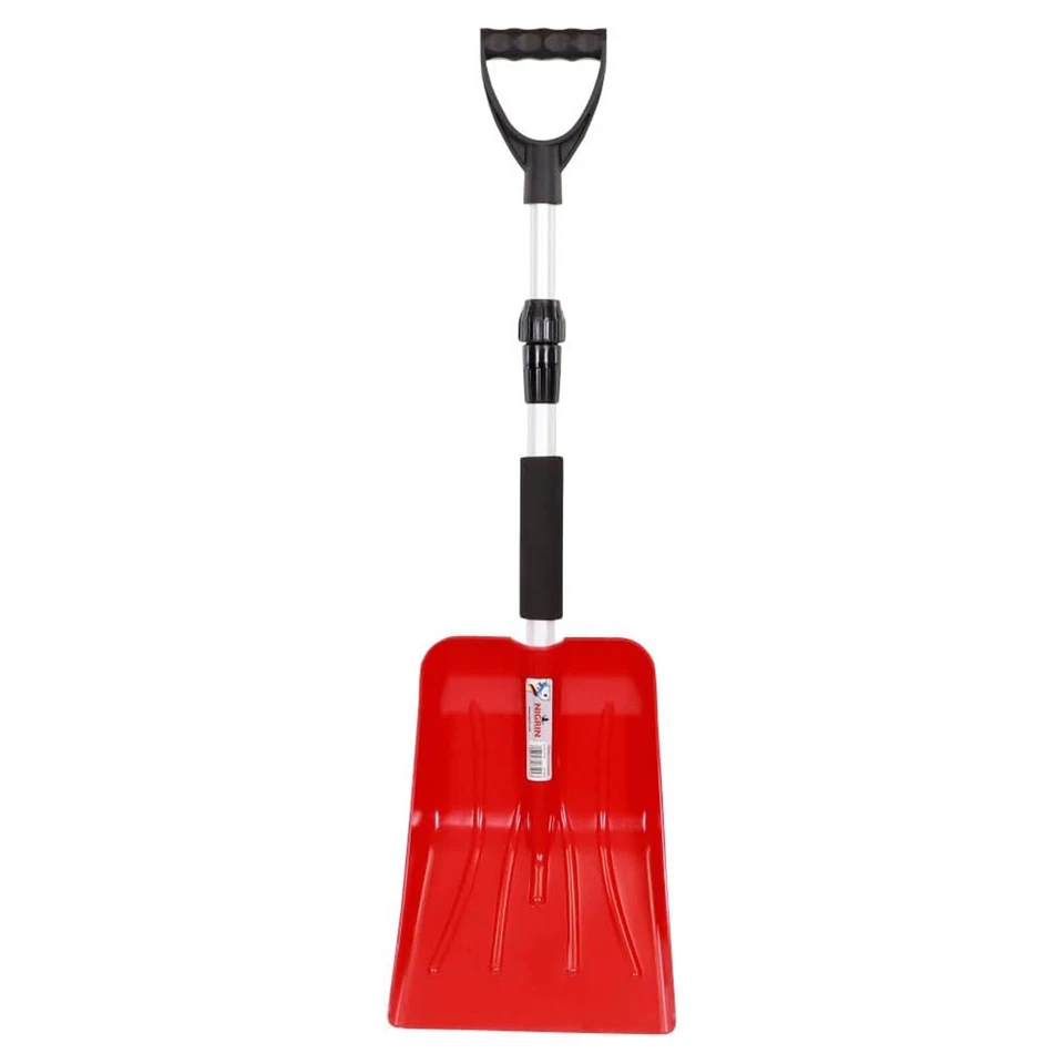 NIGRIN Teleskop Schneeschieber 76-101cm Schneeschaufel Schneeräumer Schaufel