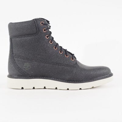 Timberland Kenniston 6 Inch A18KP Damen-Schnürstiefel schwarz Leder Freizeitstiefel