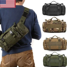 Men Fanny Deployment Bag Tactical Waist Pack Small Sling Pack Hand Carry Bag