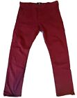 <!--F#f_0-->G-STAR RAW Mens Correct Line Red Button Fly Chino Pants Size W36 L32<!--F/-->