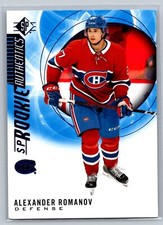 Alexander Romanov 2020-21 SP Rookie Authentics Blue Parallel #119 Canadiens