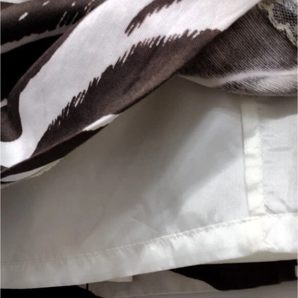 Abito Kate Spade Dorothy Zebra stampa seta cambio donna 4 bianco marrone festa evento