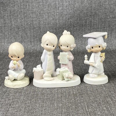 Lot of 3 Precious Moments Jonathan David Enesco Early The Lord Bless You...