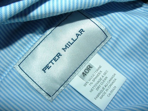 NEW WOT PETER MILLAR DRESS PANTS WOOL SPANDEX SIZE 40 X 37 TAUPE SOLID #535 - Picture 6 of 7