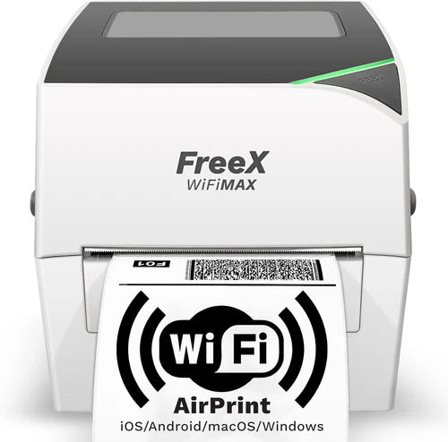 FreeX WiFi SuperRoll Thermal Printer for 4x6 Shipping Labels - Wireless Airprint