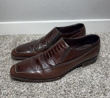 A.TESTONI Exotic Ostrich Leg Skin Leather Loa...