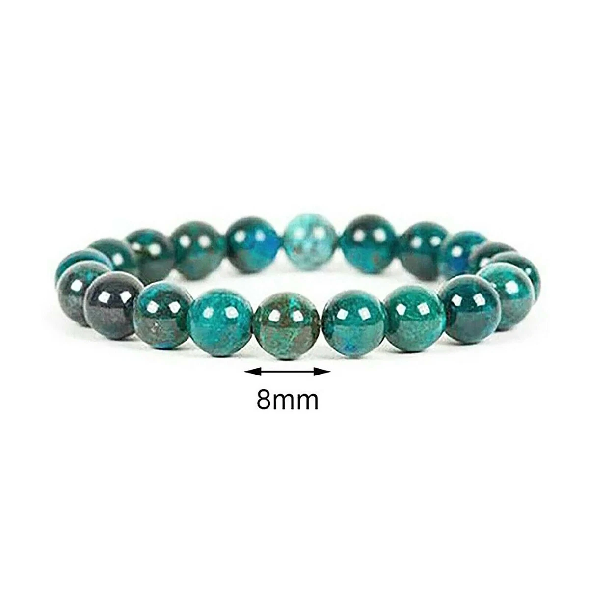 Diabetes Relief Chrysocolla Bracelet 8mm Natural Gemstone Bracelet Crystal AU
