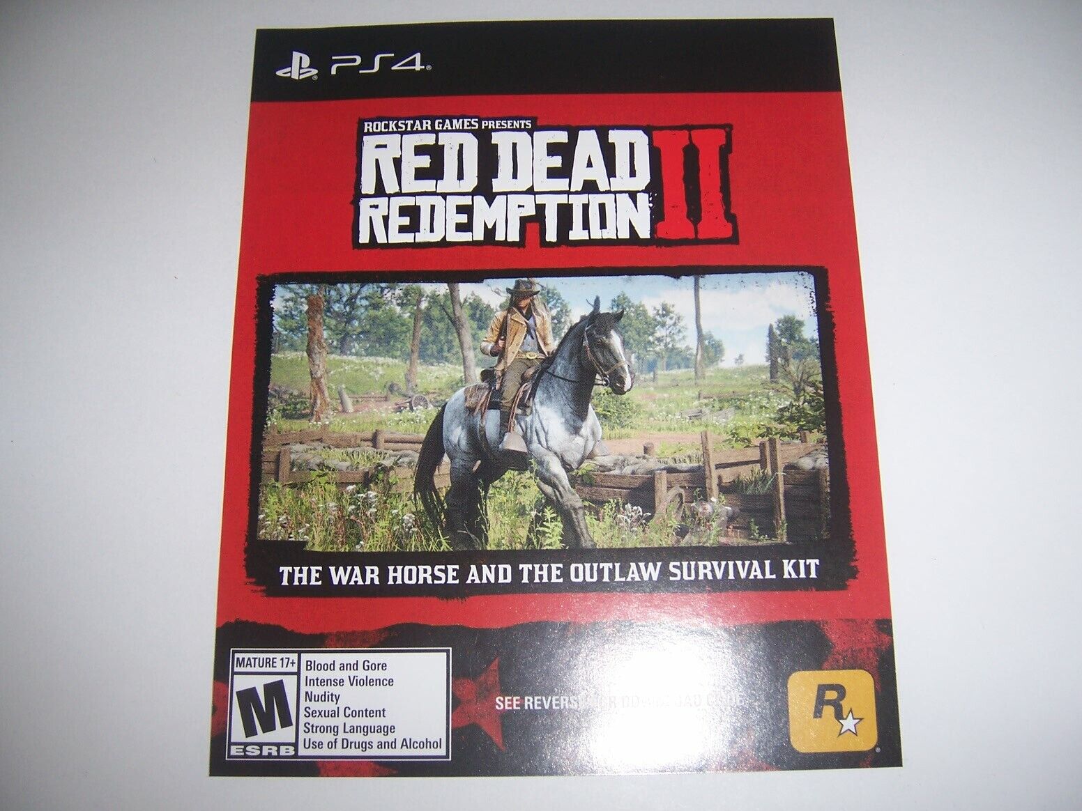 Red Dead Redemption 2 DLC PS4 PS5 PLAYSTATION Horse Outlaw Survival Kit | eBay