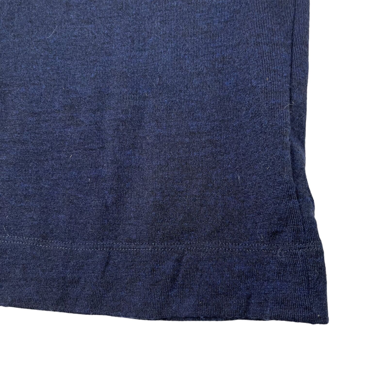 WHYCI Milano Sweater Womens 100% Wool Navy Blue I… - image 5