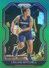 2021 Panini WNBA Prizm LEILANI MITCHELL #3 GREEN PRIZM MYSTICS