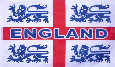 Drapeau Angleterre avec 4 Lions à bas prix