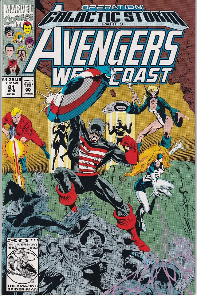 AVENGERS WEST COAST Vol. 2 #81 April 1992 MARVEL Comics - Gilgamesh - Bild 1 von 2
