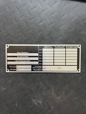 Dublin Bus Atha Cliath Volvo Olympian 96-D-248 RH248 Chassis Body Plate Badge