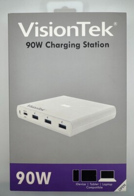 VisionTek 90W Charging Station | USB-C PD | USB 3.0 | QC
