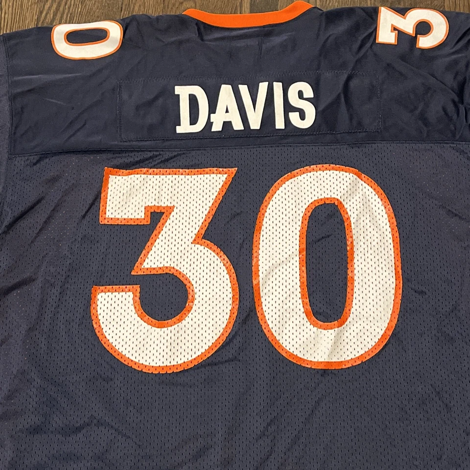 Camiseta vintage Terrell Davis Denver Broncos para hombre talla 54 azul de inicio  Foto 3 de 4
