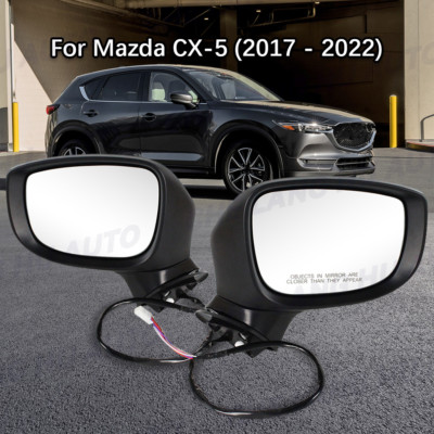 Heated Mirror Power Fold w/ 8-Pin Pair W/O Blind Spot For Mazda CX-5 2017-2022