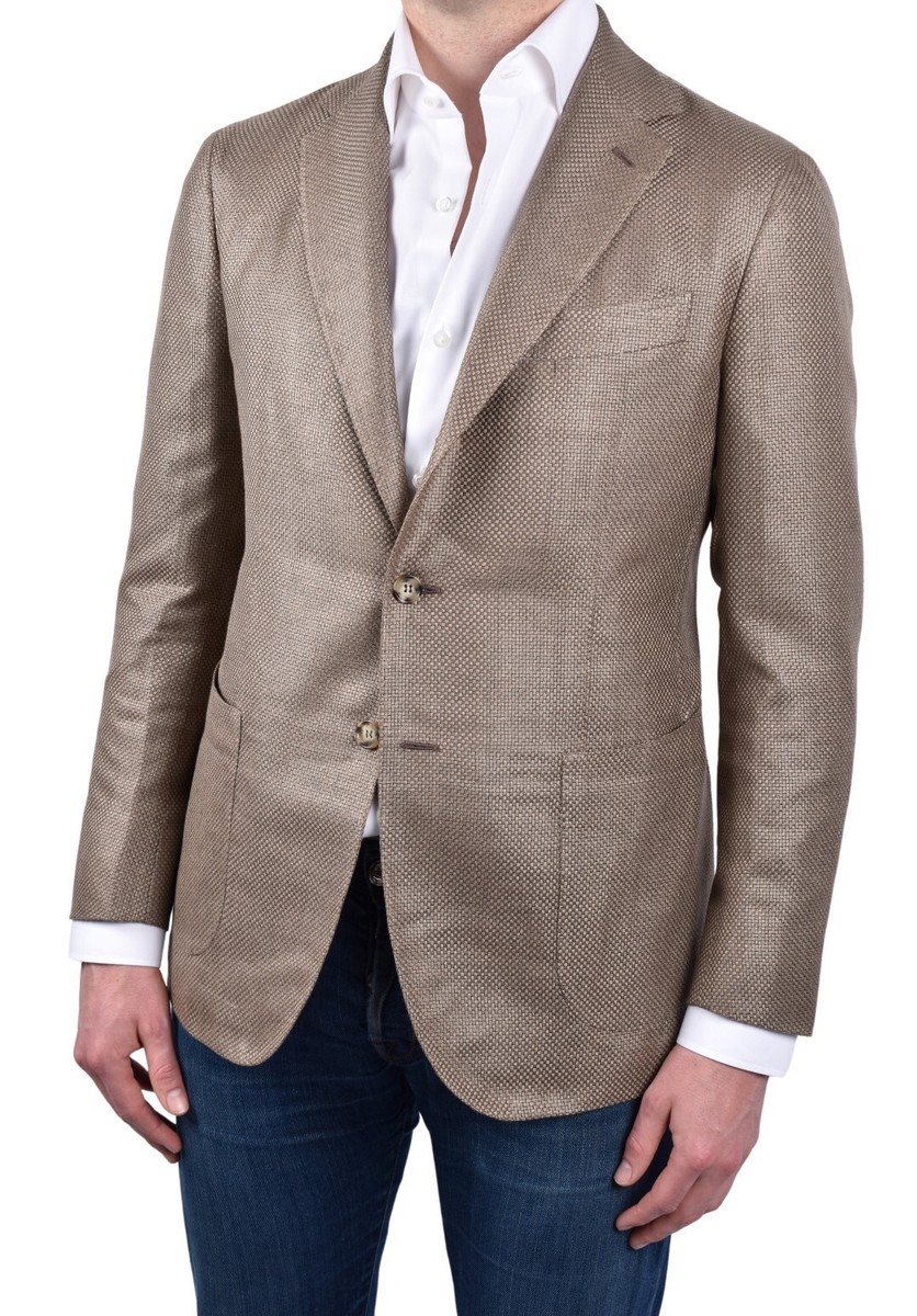 STILE LATINO blazer US 44 EU 54 silk cotton SPRING SUMMER