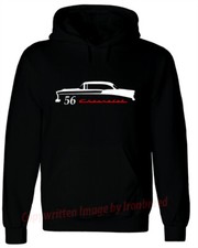 1956 56 CHEVY Hardtop HOODIE Bel Air 150 210 Classic Muscle Car sweat t shirt