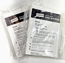 Staples Inkjet Photo Paper Lot, Glossy, Slight Glossy White 4 X 6 IN 1 Ib 5.2 Oz