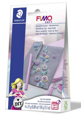 Staedtler FIMO Soft Modelliermasse Set ''Accessoires-Tasche'' ofenhärtend 802509