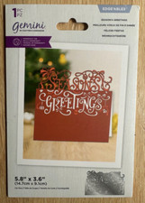 NEW Gemini by Crafters Companion Edgeables Season's Greetings Cutting Die