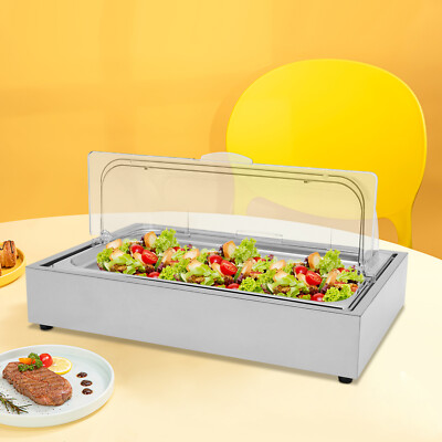 Rectangle Cooling Food Dishes Display Plate Buffet Cold Serving Display Tray