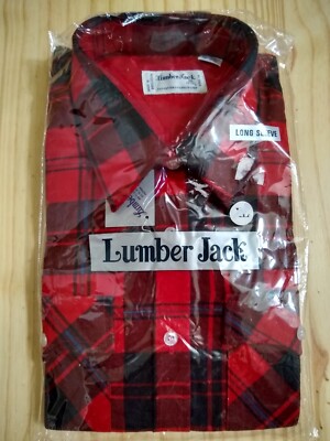 [new-with-tags] XL 17-17 ½ red&black LumberJack brand 80%cotton Perma-Press