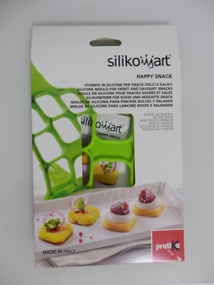 Silikomart 191734 HAPPY SNACK SQUARE SILICONE MOULD 40X40