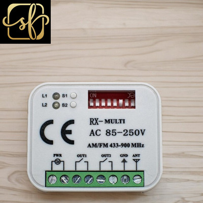 AC 85-250V Receiver RX Multi 433 to 900 Mhz Door Opener Receiver Universal Switc