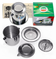 Vietnamese Traditional Coffee Filter (phin) 15 Ounce 2-pack, Gravity Insert Vietnamese Traditional Coffee Filter (phin) 15 Ounce 2-pack, Gravity Insert