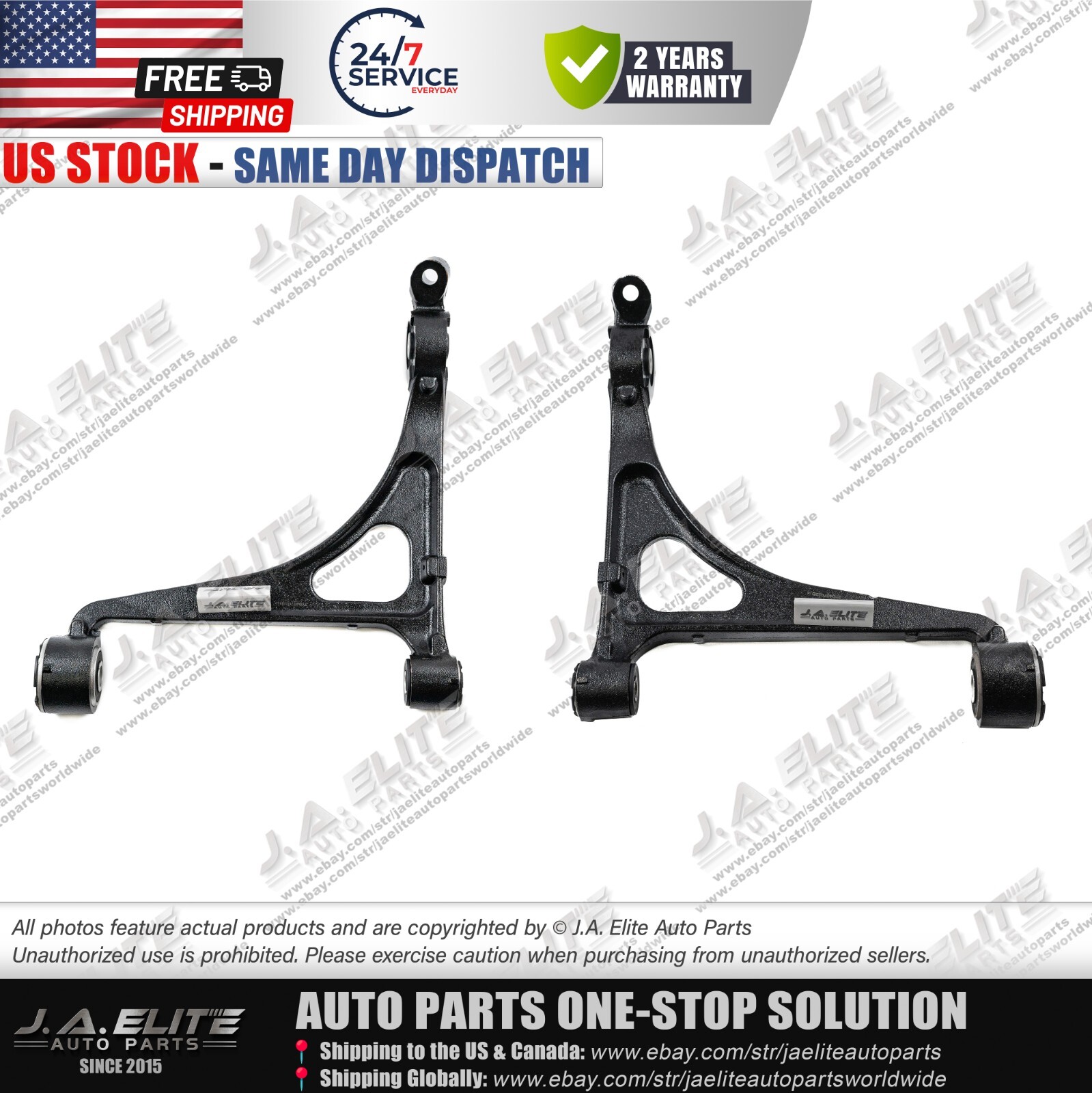 2pcs Left & Right  Front Suspension Control Arm fit Bentley Mulsanne (2010+)