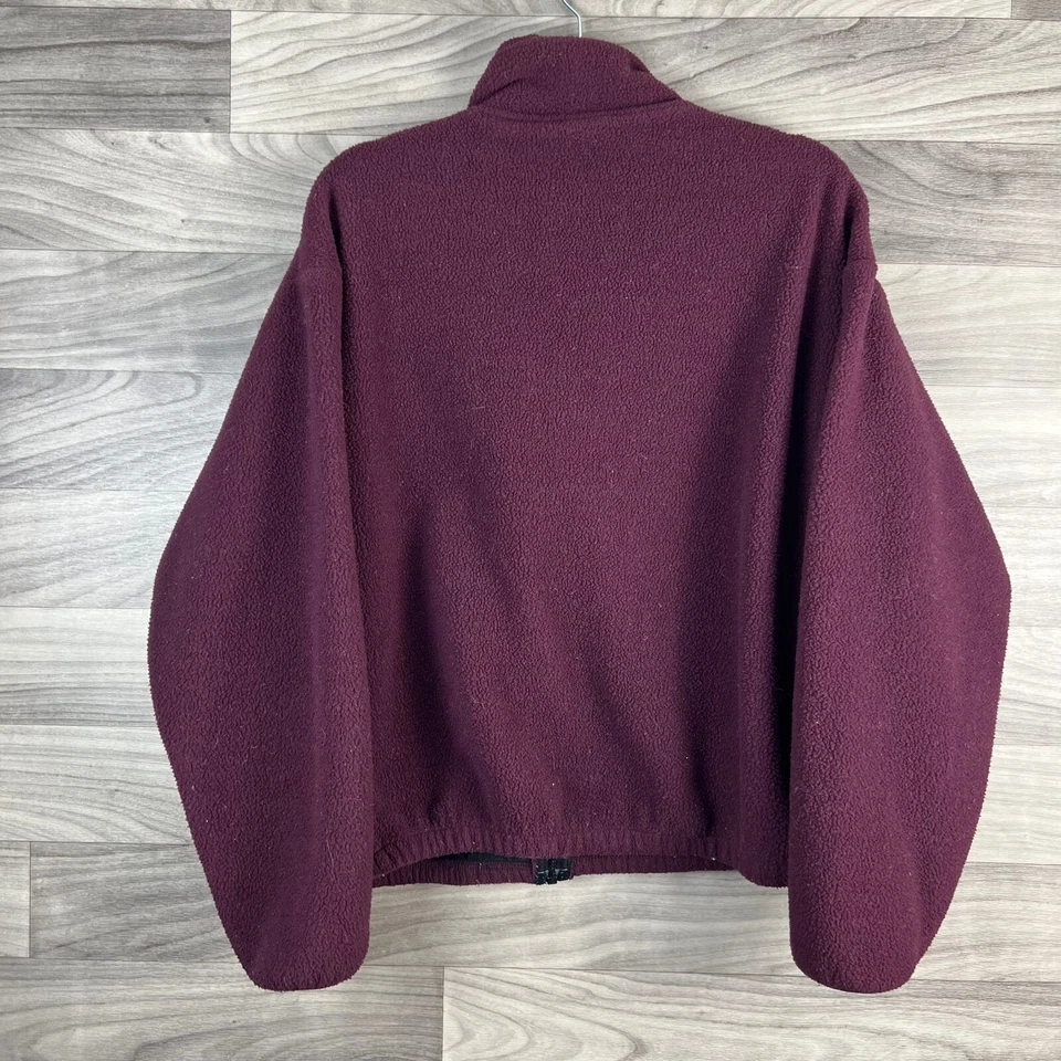 Timberline Fleece Jacket Womens S Red Long Sleeve Mock Neck Pockets Zipped USA - Image 2 of 4