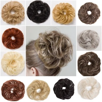 Koko Hair Scrunchie Bun Wrap Wavy Hairpiece Updo Natural Feel Hair Various WNYL