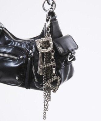 DIA d.i.a. Logo Chain Strap Charm Silver 26cm Japan New