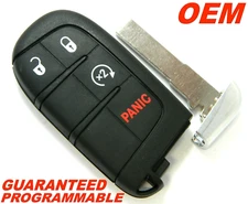 OEM 2015-2022 JEEP RENEGADE 4 BUTTON REMOTE START KEY FOB 6BY88DX9 M3N-40821302