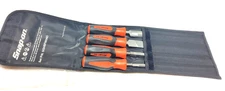 New Snap-on™ SGHBF600AO 4-piece Instinct Soft Grip Handle Mixed File Set Sealed